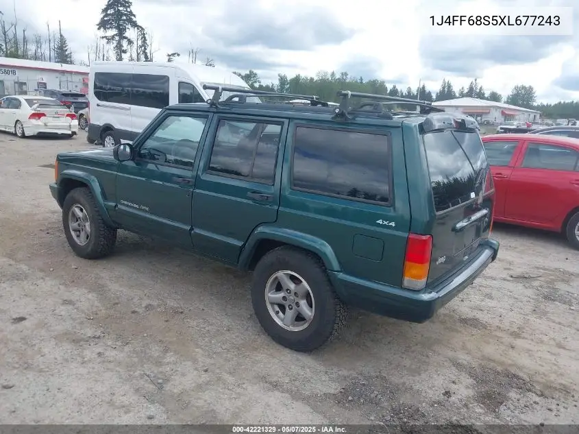 1999 Jeep Cherokee Classic/Sport VIN: 1J4FF68S5XL677243 Lot: 42221329