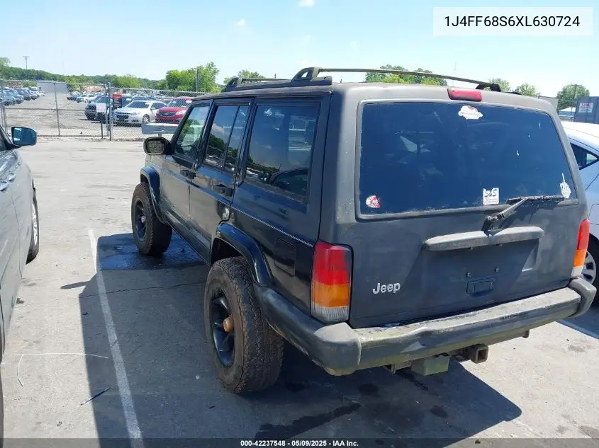 1999 Jeep Cherokee Classic/Sport VIN: 1J4FF68S6XL630724 Lot: 42237548