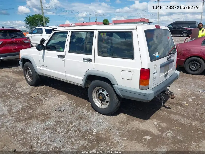 1999 Jeep Cherokee Se VIN: 1J4FT28S7XL678279 Lot: 42257359