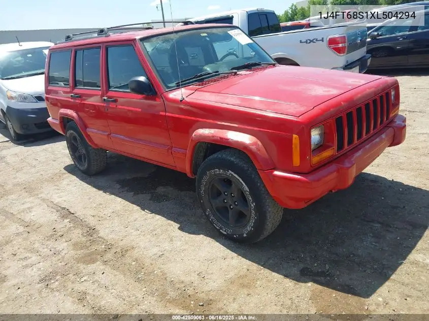 1999 Jeep Cherokee Classic/Sport VIN: 1J4FT68S1XL504294 Lot: 42509063