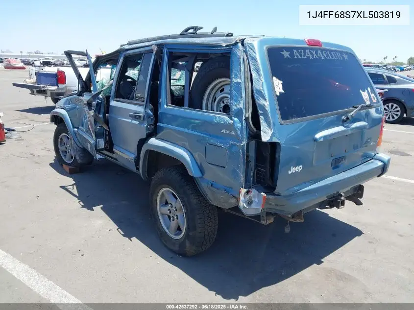 1999 Jeep Cherokee Classic/Sport VIN: 1J4FF68S7XL503819 Lot: 42537292
