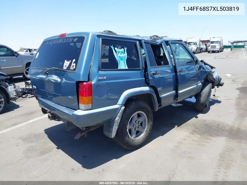 1999 Jeep Cherokee Classic/Sport VIN: 1J4FF68S7XL503819 Lot: 42537292