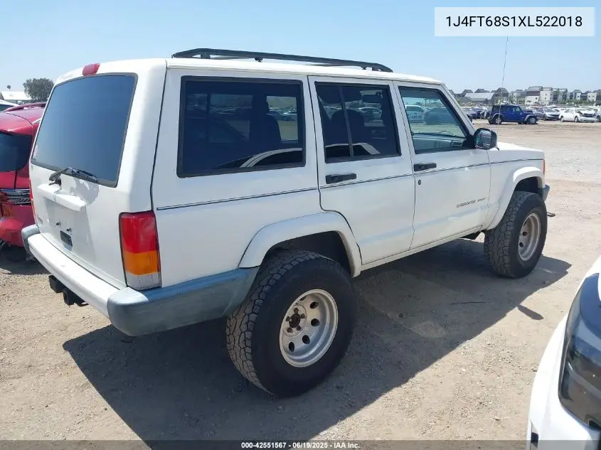 1999 Jeep Cherokee Classic/Sport VIN: 1J4FT68S1XL522018 Lot: 42551567
