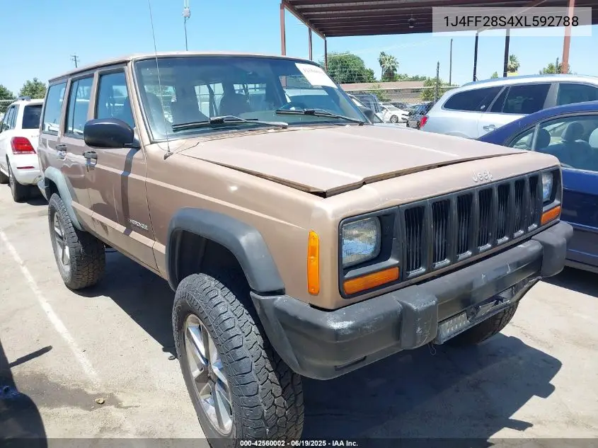 1999 Jeep Cherokee Se VIN: 1J4FF28S4XL592788 Lot: 42560002