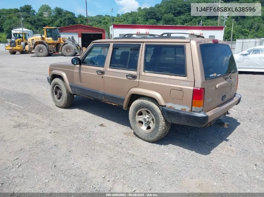 1999 Jeep Cherokee Classic/Sport VIN: 1J4FF68S8XL638596 Lot: 42582962