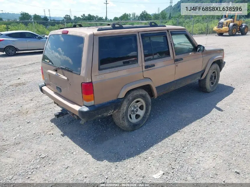1999 Jeep Cherokee Classic/Sport VIN: 1J4FF68S8XL638596 Lot: 42582962
