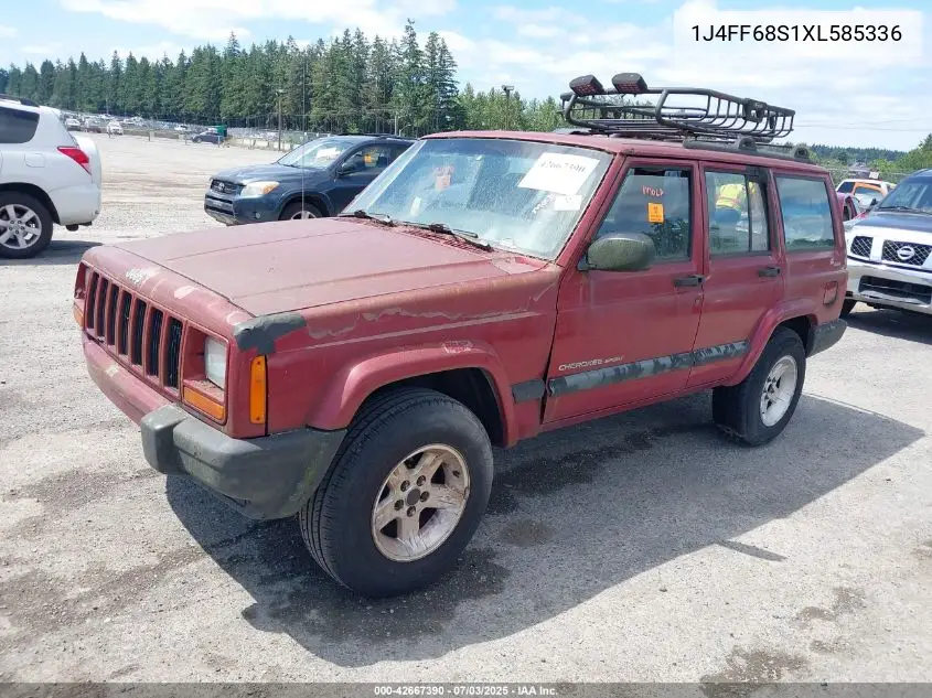 1999 Jeep Cherokee Classic/Sport VIN: 1J4FF68S1XL585336 Lot: 42667390