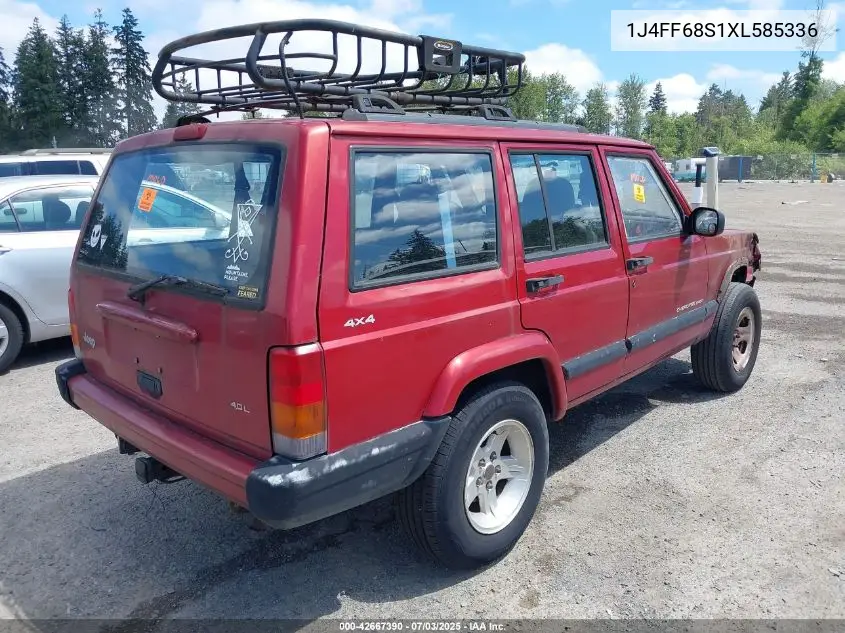 1999 Jeep Cherokee Classic/Sport VIN: 1J4FF68S1XL585336 Lot: 42667390
