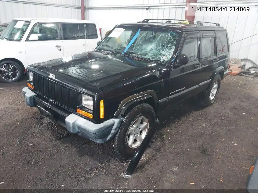 2000 Jeep Cherokee Sport VIN: 1J4FT48S4YL214069 Lot: 42126841