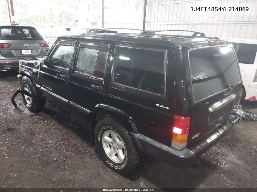 2000 Jeep Cherokee Sport VIN: 1J4FT48S4YL214069 Lot: 42126841