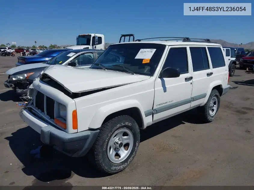 2000 Jeep Cherokee Sport VIN: 1J4FF48S3YL236054 Lot: 42217775
