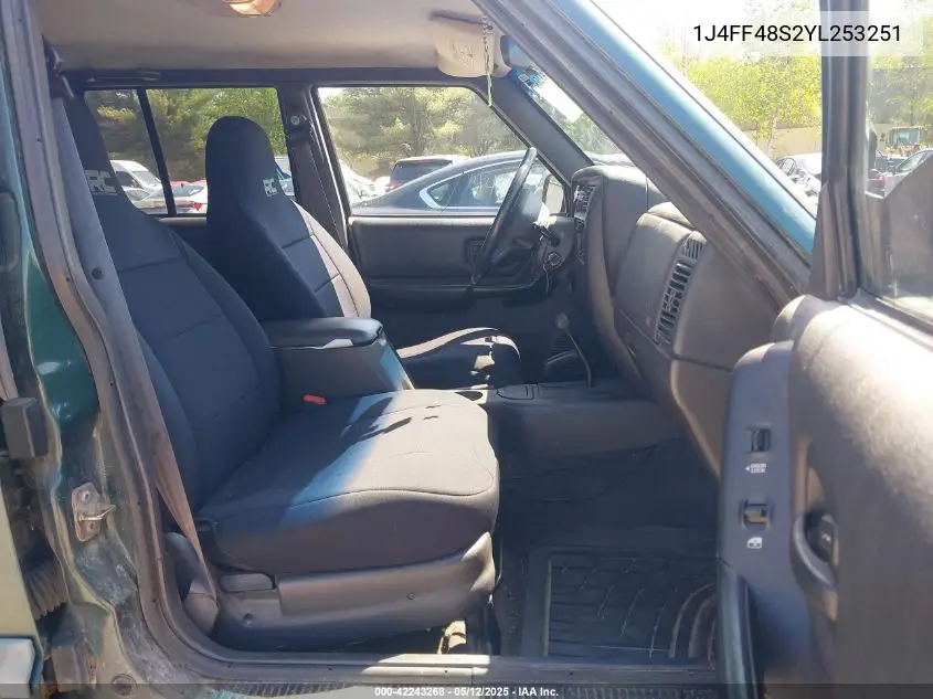 2000 Jeep Cherokee Sport VIN: 1J4FF48S2YL253251 Lot: 42243268