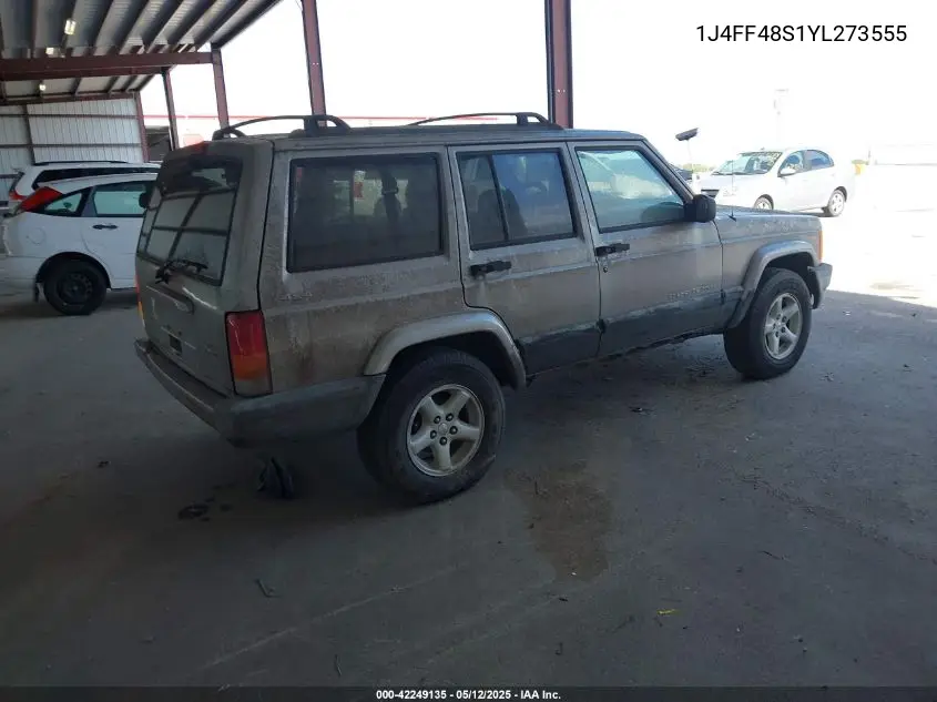2000 Jeep Cherokee Sport VIN: 1J4FF48S1YL273555 Lot: 42249135