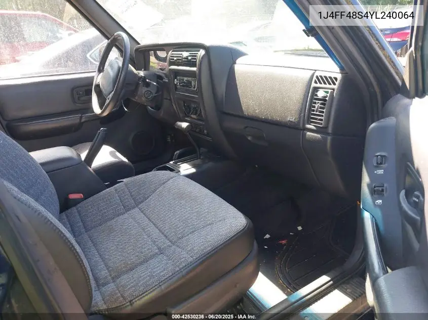2000 Jeep Cherokee Sport VIN: 1J4FF48S4YL240064 Lot: 42530236