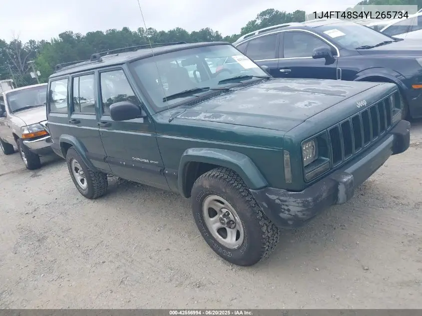 2000 Jeep Cherokee Sport VIN: 1J4FT48S4YL265734 Lot: 42556994
