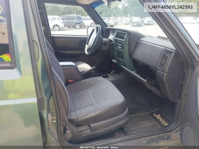 2000 Jeep Cherokee Sport VIN: 1J4FF48S8YL242593 Lot: 42577724