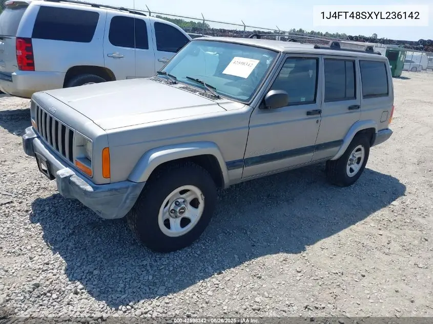 2000 Jeep Cherokee Sport VIN: 1J4FT48SXYL236142 Lot: 42598342