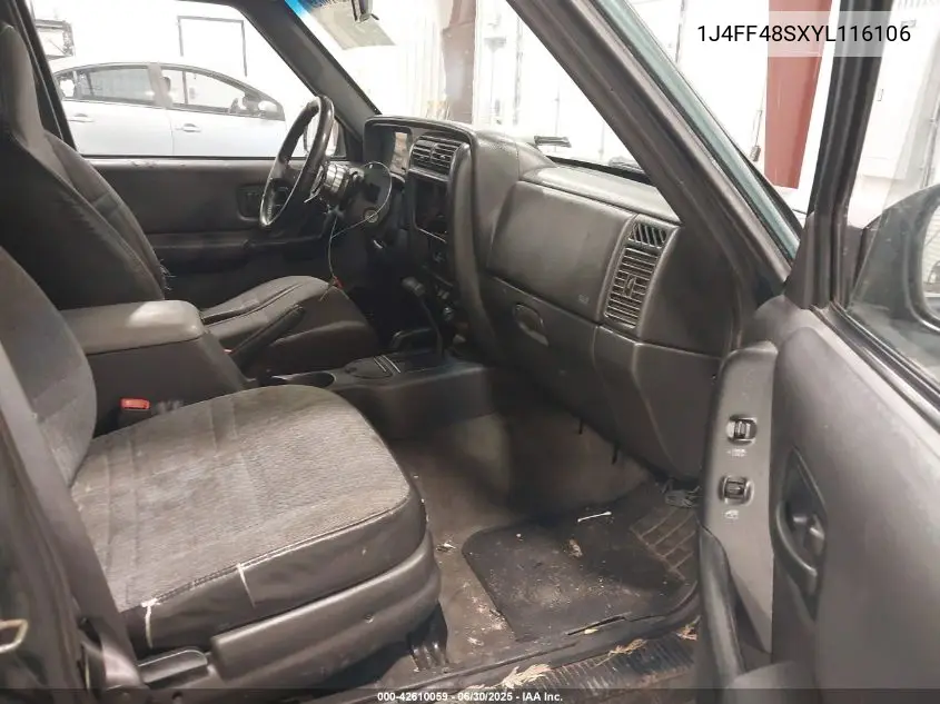 2000 Jeep Cherokee Sport VIN: 1J4FF48SXYL116106 Lot: 42610059