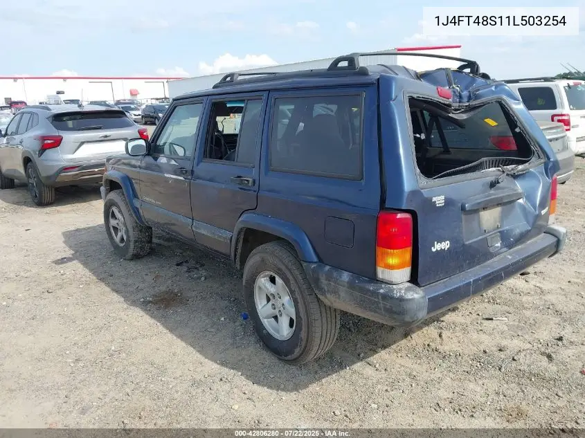 2001 Jeep Cherokee Sport VIN: 1J4FT48S11L503254 Lot: 42806280