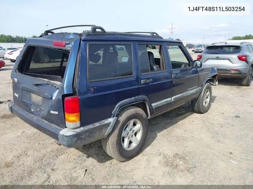 2001 Jeep Cherokee Sport VIN: 1J4FT48S11L503254 Lot: 42806280