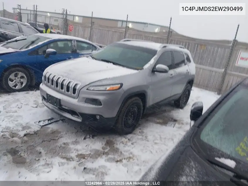 2014 Jeep Cherokee Limited VIN: 1C4PJMDS2EW290499 Lot: 12242966