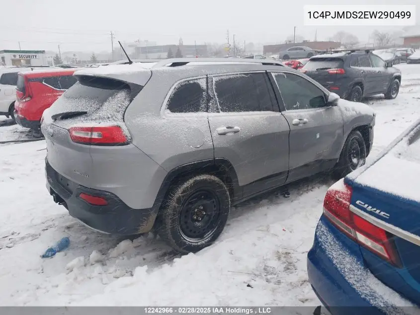 2014 Jeep Cherokee Limited VIN: 1C4PJMDS2EW290499 Lot: 12242966