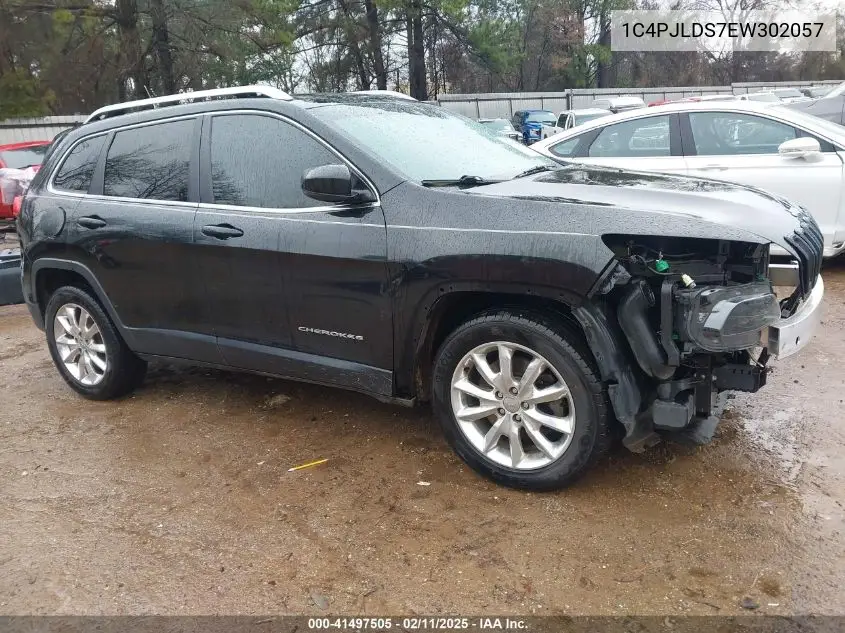 2014 Jeep Cherokee Limited VIN: 1C4PJLDS7EW302057 Lot: 41497505