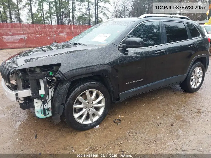 2014 Jeep Cherokee Limited VIN: 1C4PJLDS7EW302057 Lot: 41497505