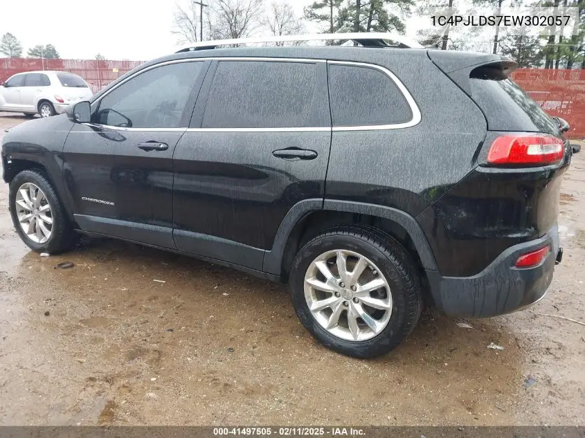 2014 Jeep Cherokee Limited VIN: 1C4PJLDS7EW302057 Lot: 41497505