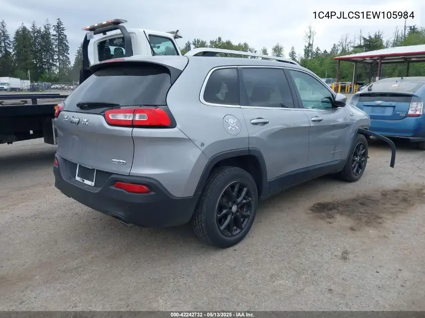 2014 Jeep Cherokee Latitude VIN: 1C4PJLCS1EW105984 Lot: 42242732