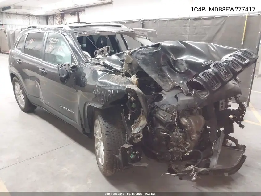 2014 Jeep Cherokee Limited VIN: 1C4PJMDB8EW277417 Lot: 42256310