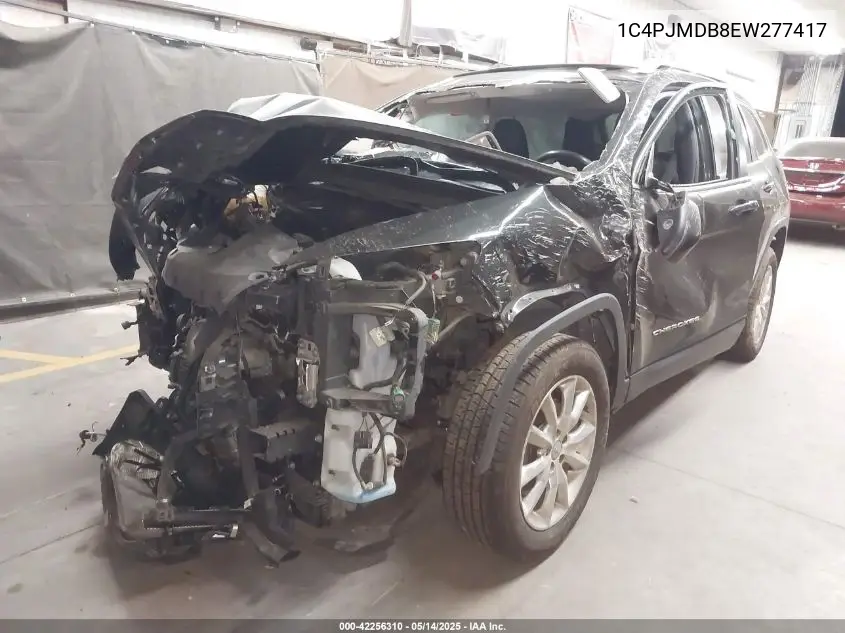 2014 Jeep Cherokee Limited VIN: 1C4PJMDB8EW277417 Lot: 42256310