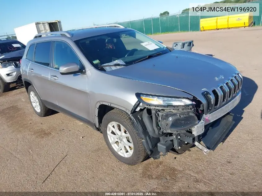 2014 Jeep Cherokee Latitude VIN: 1C4PJMCS4EW196920 Lot: 42618361