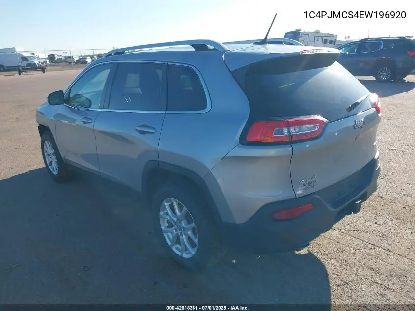 2014 Jeep Cherokee Latitude VIN: 1C4PJMCS4EW196920 Lot: 42618361