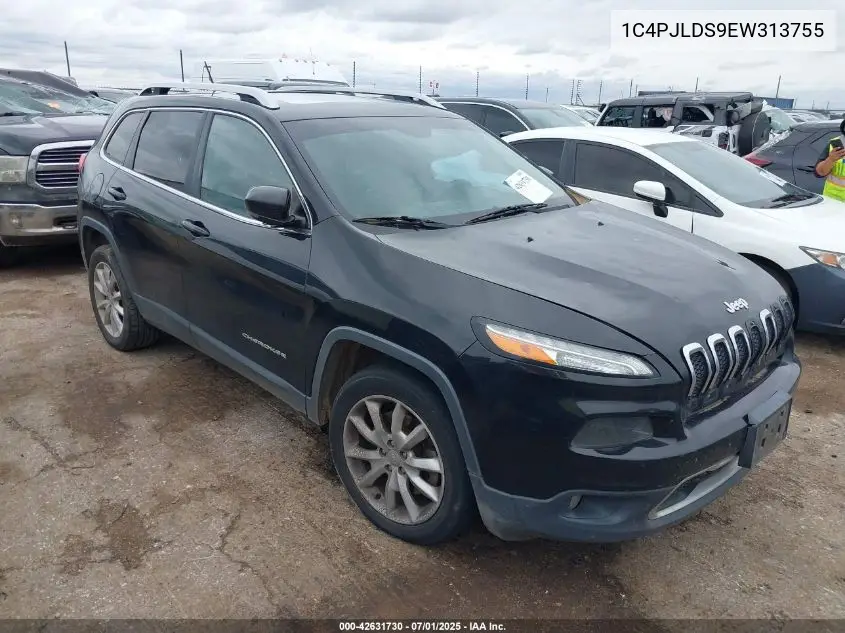 2014 Jeep Cherokee Limited VIN: 1C4PJLDS9EW313755 Lot: 42631730