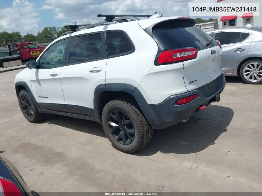2014 Jeep Cherokee Trailhawk VIN: 1C4PJMBS5EW231448 Lot: 42632143