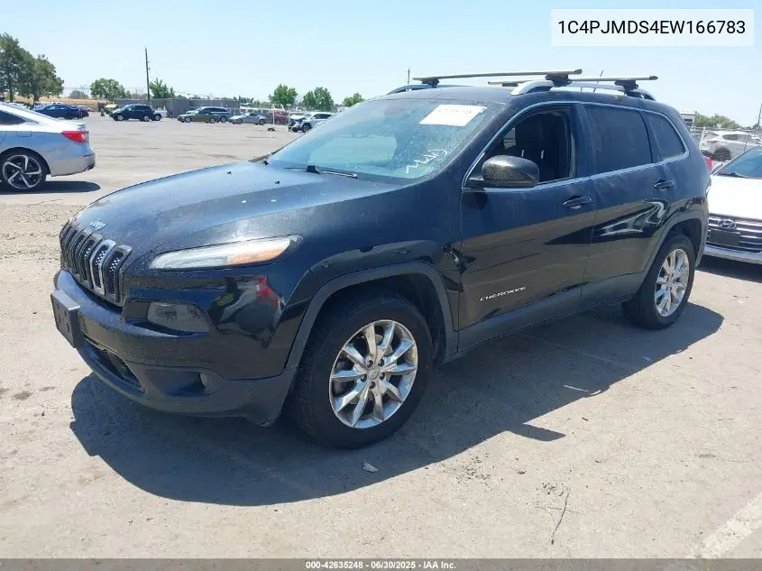 2014 Jeep Cherokee Limited VIN: 1C4PJMDS4EW166783 Lot: 42635248