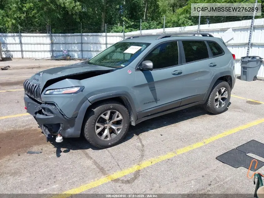 2014 Jeep Cherokee Trailhawk VIN: 1C4PJMBS5EW276289 Lot: 42643515