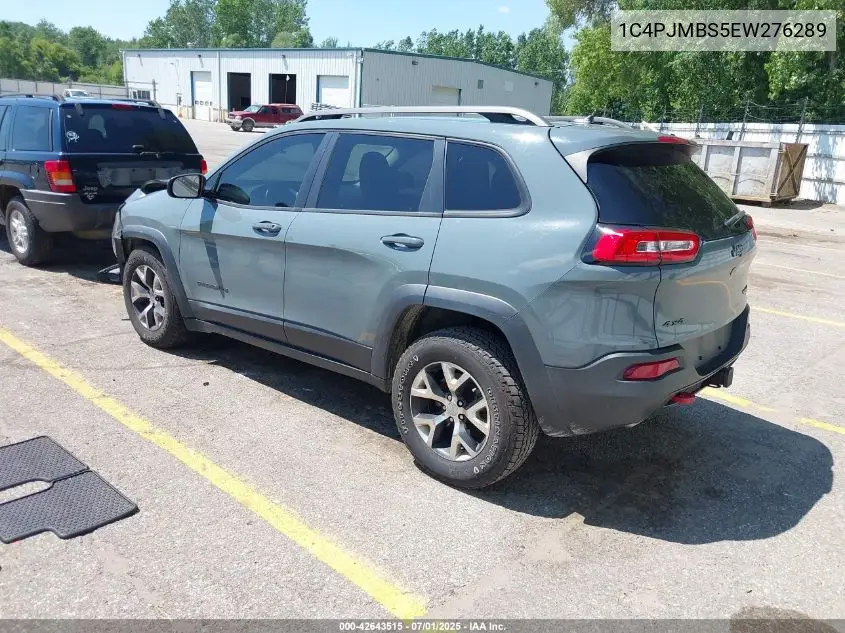 2014 Jeep Cherokee Trailhawk VIN: 1C4PJMBS5EW276289 Lot: 42643515