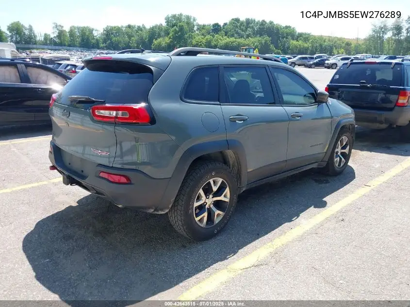 2014 Jeep Cherokee Trailhawk VIN: 1C4PJMBS5EW276289 Lot: 42643515