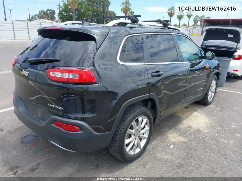 2014 Jeep Cherokee Limited VIN: 1C4PJLDB9EW162416 Lot: 42779797