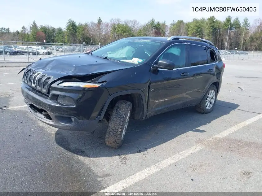 2015 Jeep Cherokee Latitude VIN: 1C4PJMCB0FW650405 Lot: 42035958