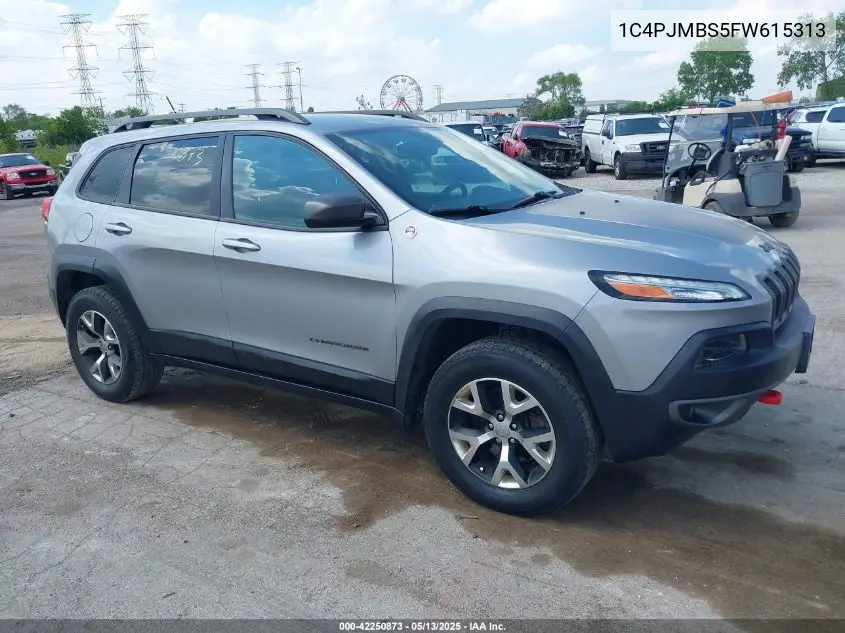 2015 Jeep Cherokee Trailhawk VIN: 1C4PJMBS5FW615313 Lot: 42250873