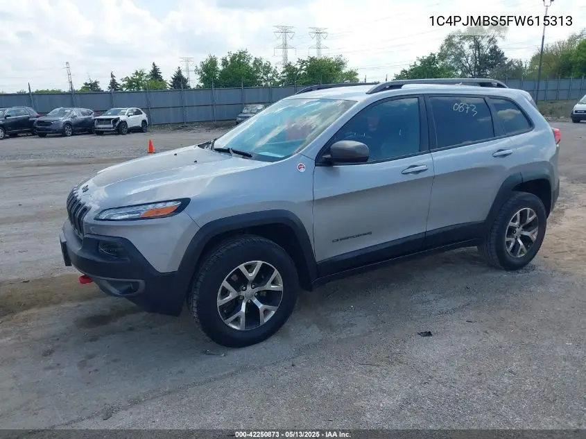 2015 Jeep Cherokee Trailhawk VIN: 1C4PJMBS5FW615313 Lot: 42250873