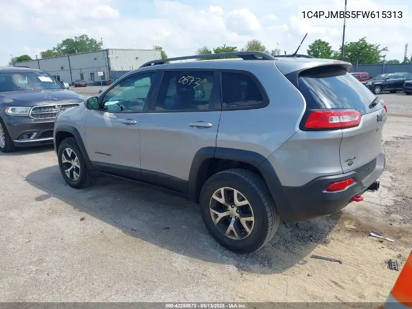 2015 Jeep Cherokee Trailhawk VIN: 1C4PJMBS5FW615313 Lot: 42250873