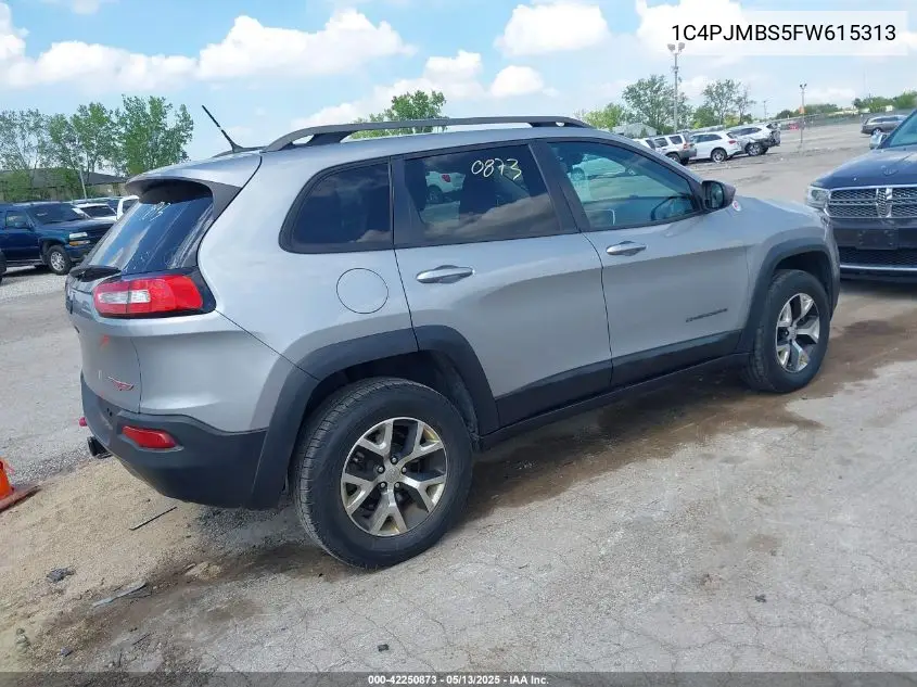 2015 Jeep Cherokee Trailhawk VIN: 1C4PJMBS5FW615313 Lot: 42250873