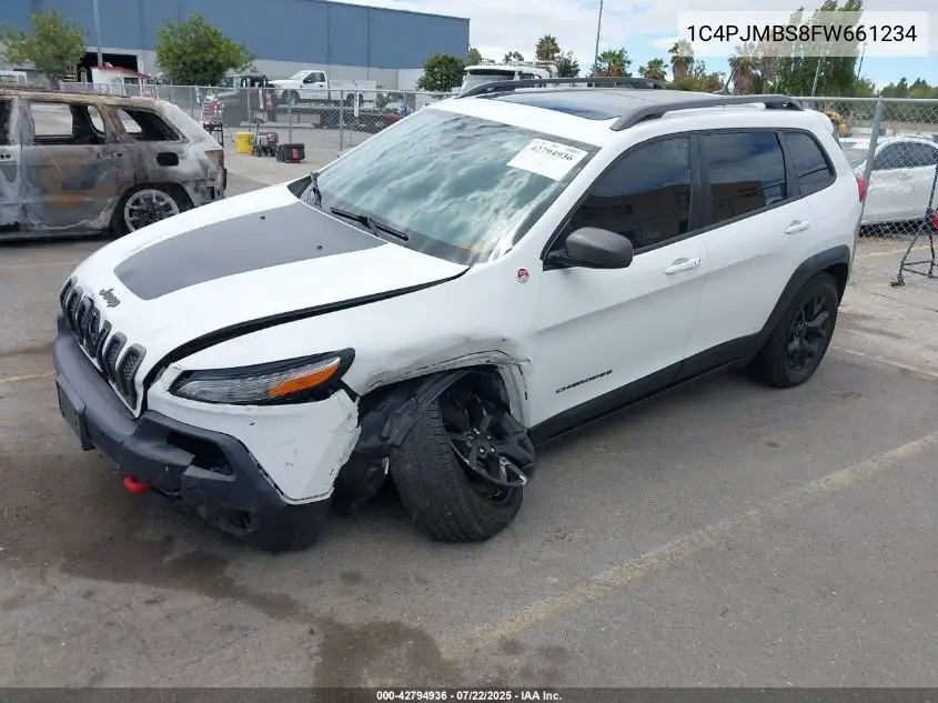 2015 Jeep Cherokee Trailhawk VIN: 1C4PJMBS8FW661234 Lot: 42794936