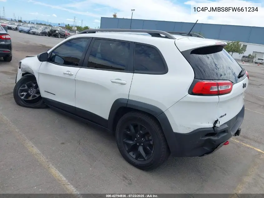 2015 Jeep Cherokee Trailhawk VIN: 1C4PJMBS8FW661234 Lot: 42794936