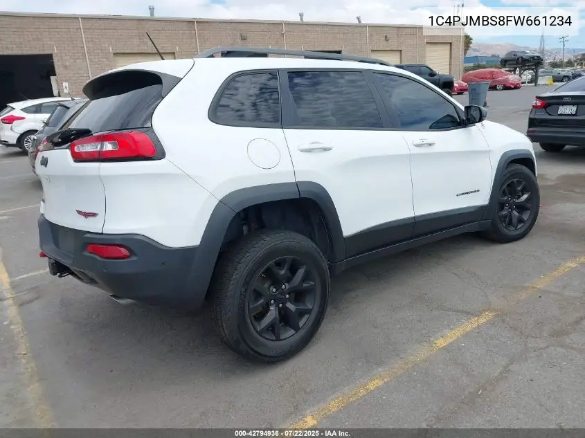 2015 Jeep Cherokee Trailhawk VIN: 1C4PJMBS8FW661234 Lot: 42794936