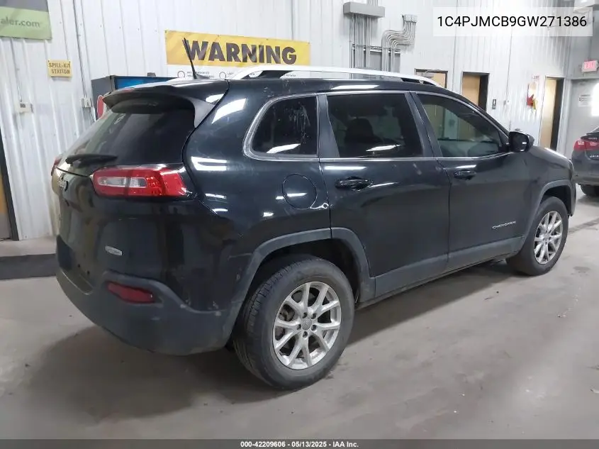 2016 Jeep Cherokee Latitude VIN: 1C4PJMCB9GW271386 Lot: 42209606